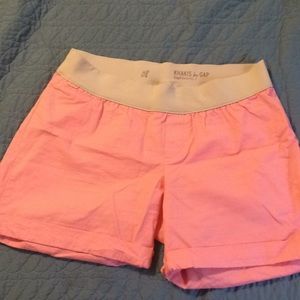 Coral gap maternity shorts with stretchy waistband